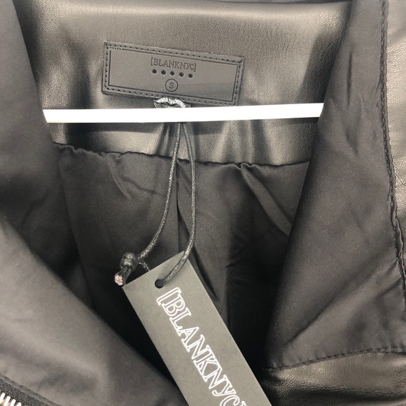 BLANK NYC FAUX LEATHER MOTO JACKET NWT SIZE - Picture 10 of 10